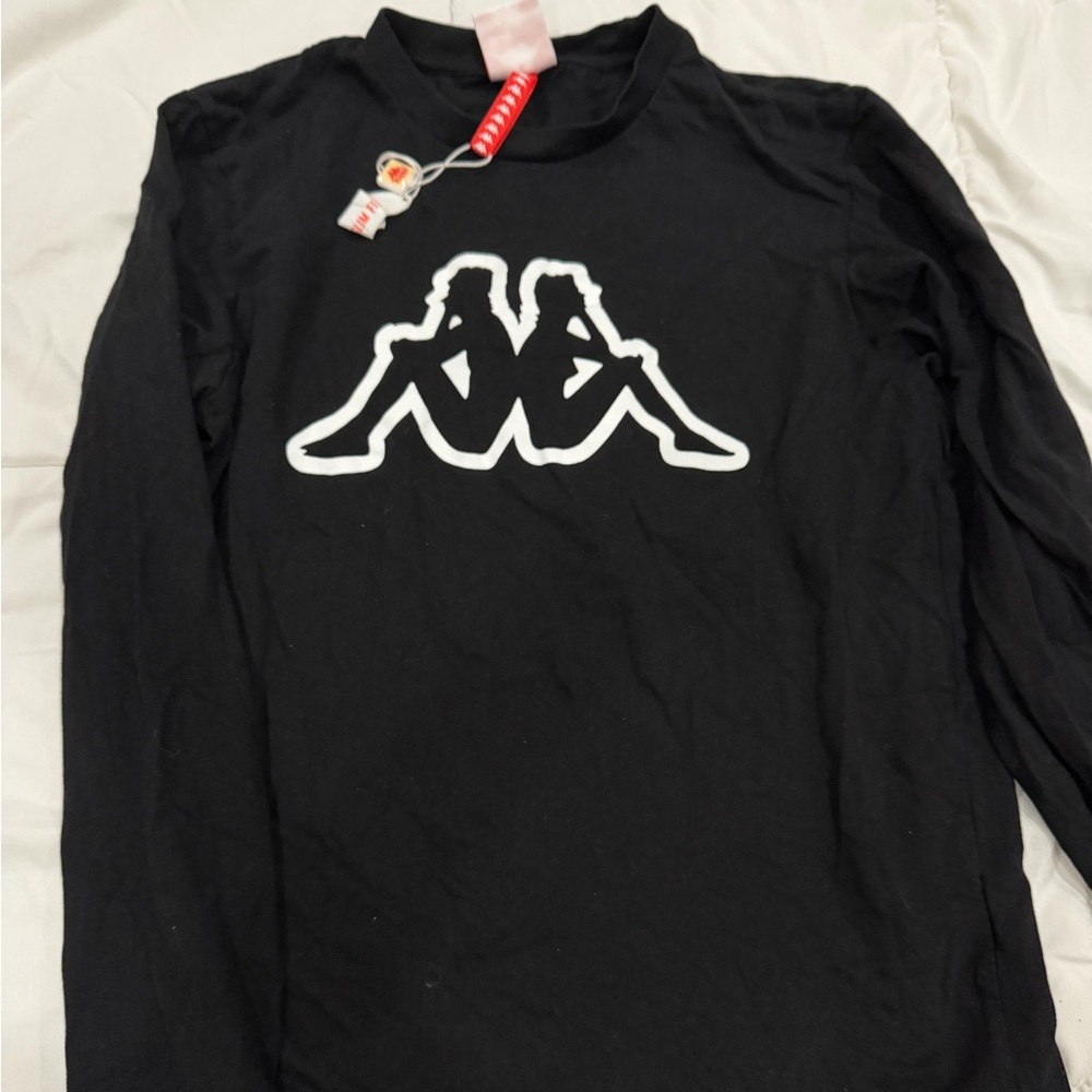 Kappa Black Long Sleeve with White Logo